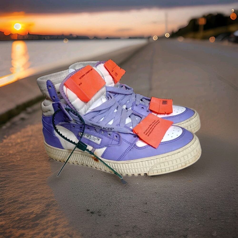 Off-White 3.0 Off Court Purple Sneakers Womens 39 EU ,8.5 US